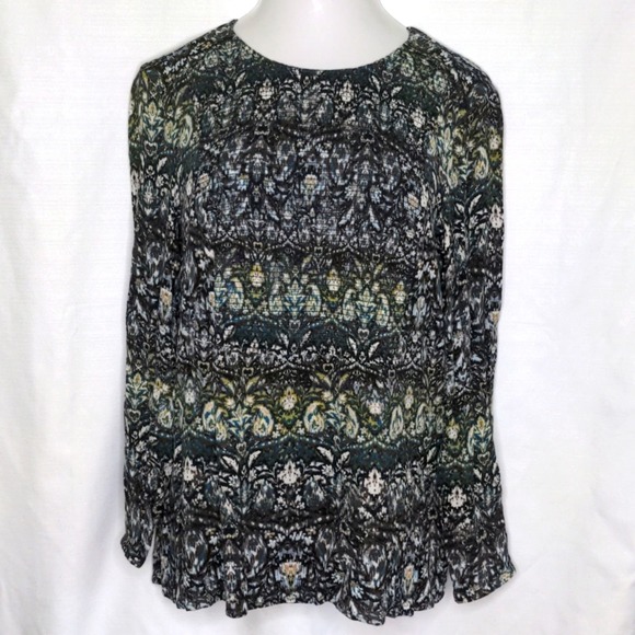 J. Jill Tops - J.JILL Smocked Floral Paisley Top Medium